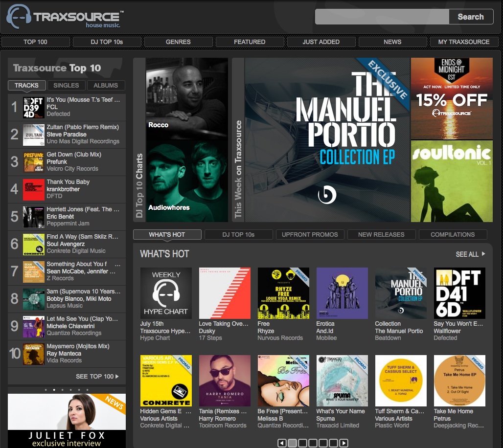 traxsource front page collection ep